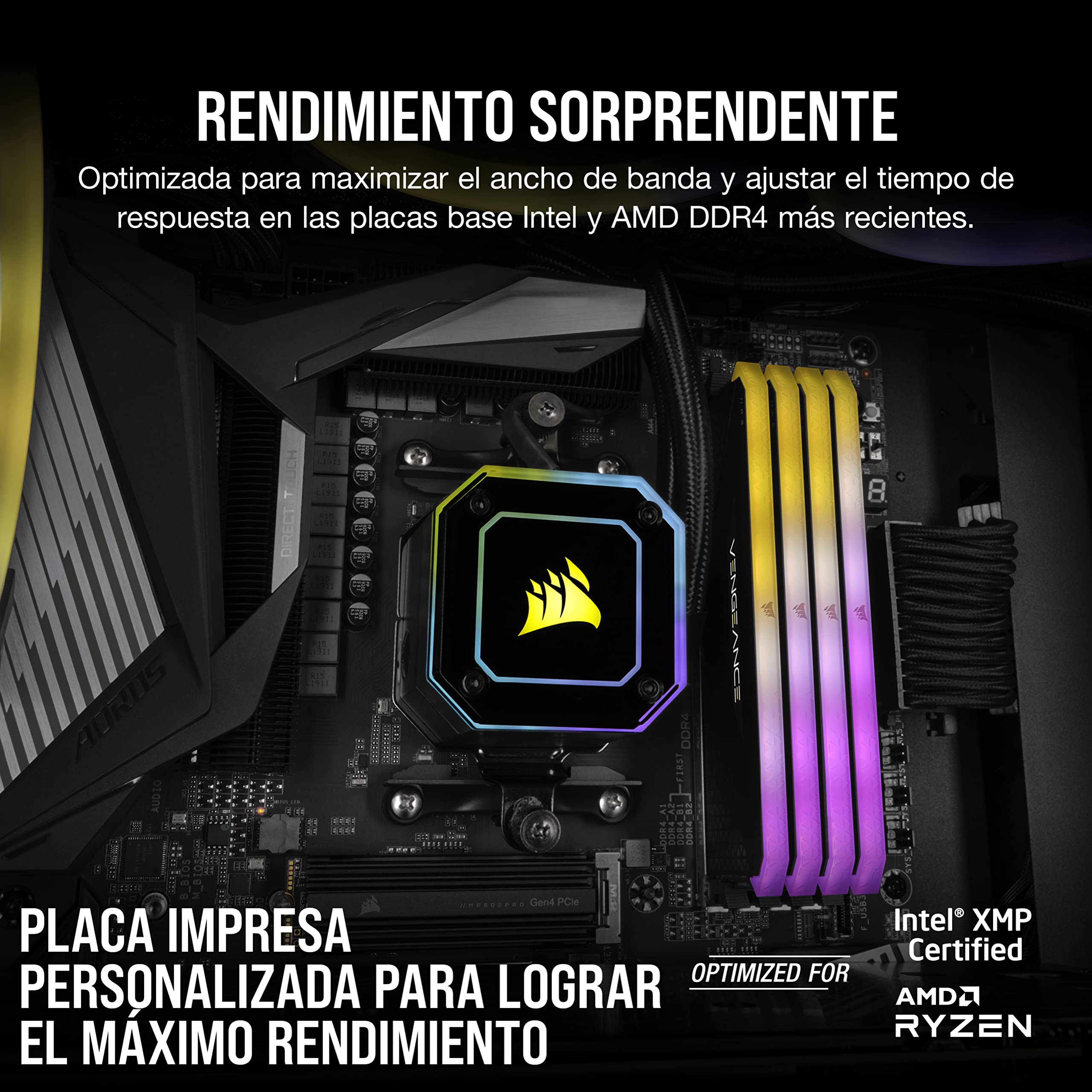 Corsair Vengeance RGB RS 16GB (2x8GB) DDR4 3200MHz C16 Memoria de